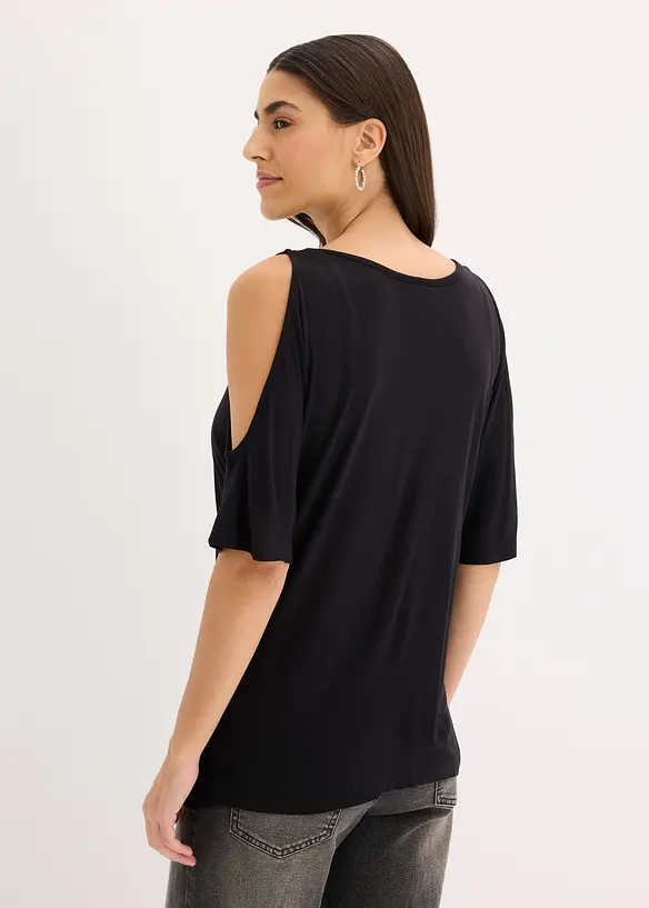 Maglia con cut-out in viscosa, bonprix