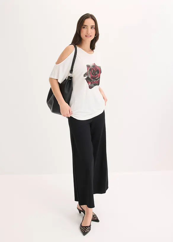 Maglia con cut-out in viscosa, bonprix