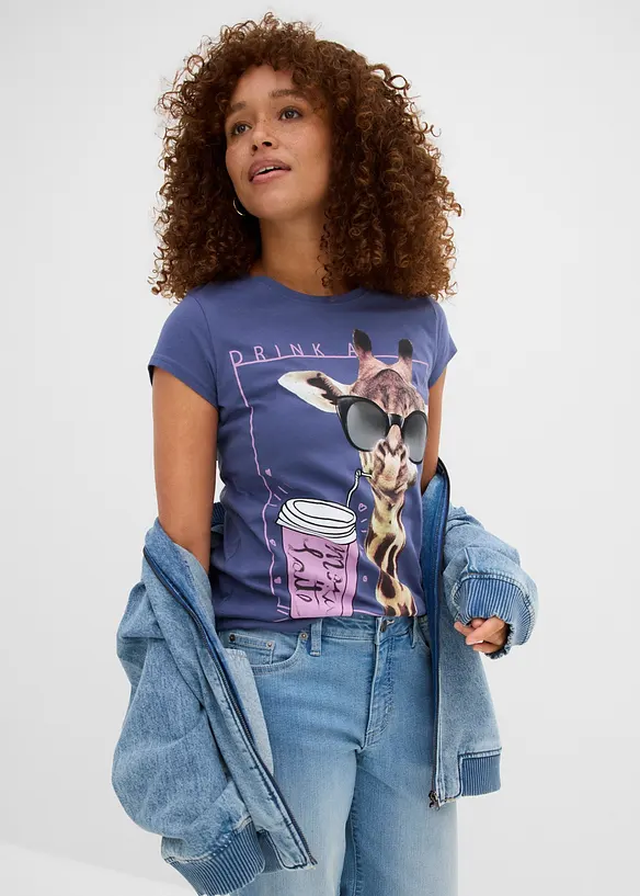 T-shirt in puro cotone, bonprix