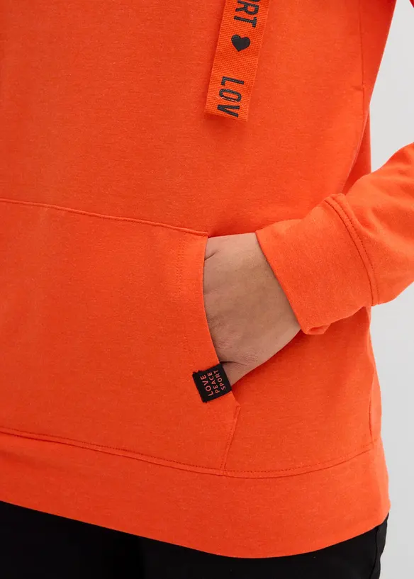 Felpa con cappuccio in morbido misto viscosa, bonprix