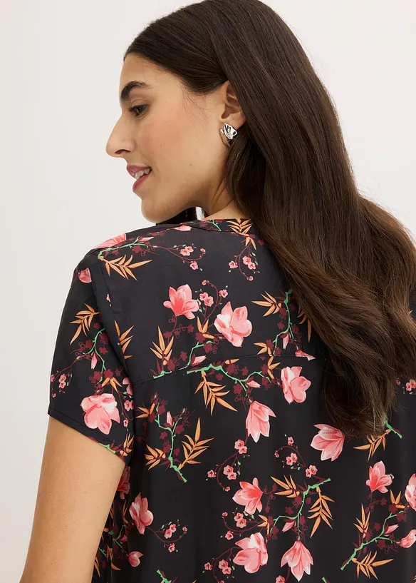 Camicetta a maniche corte in pura viscosa, bonprix