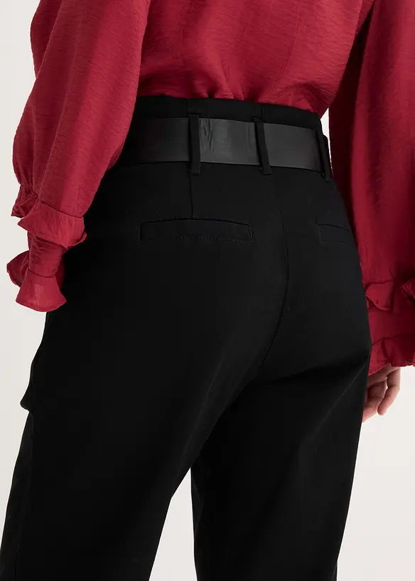 Pantaloni con pinces in cotone, bonprix