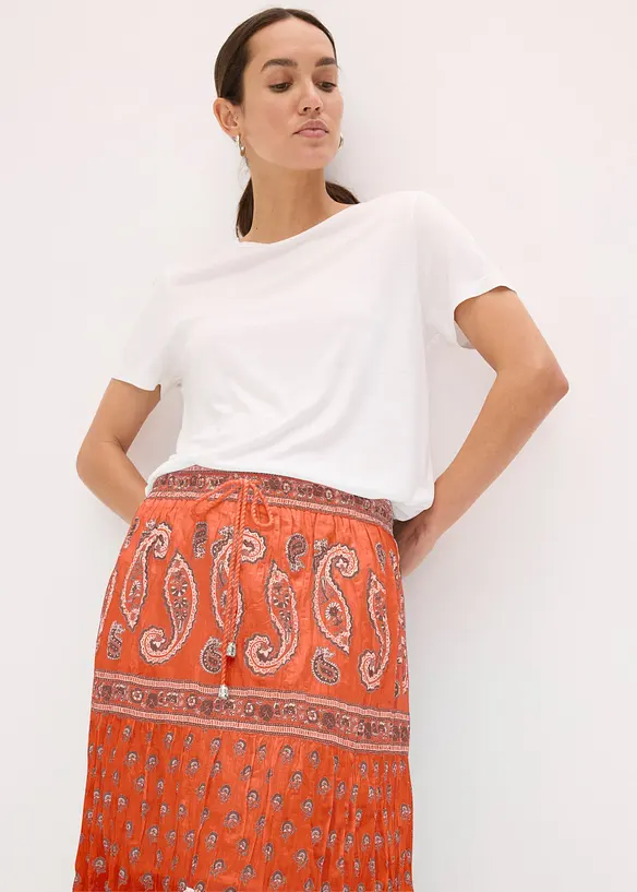 Gonna lunga in puro cotone, bonprix