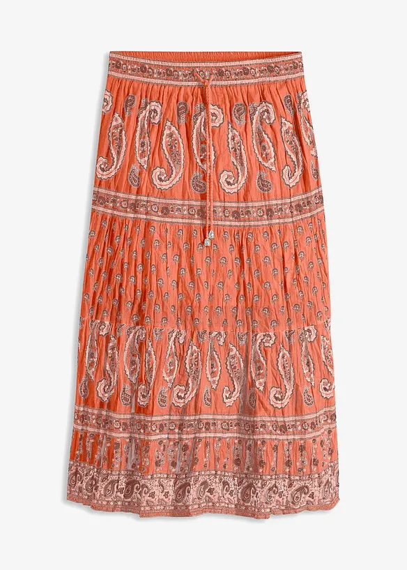 Gonna lunga in puro cotone, bonprix