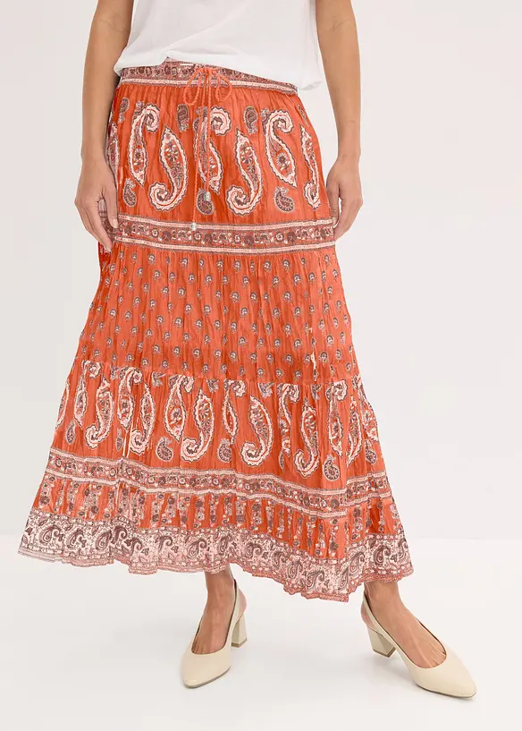 Gonna lunga in puro cotone, bonprix