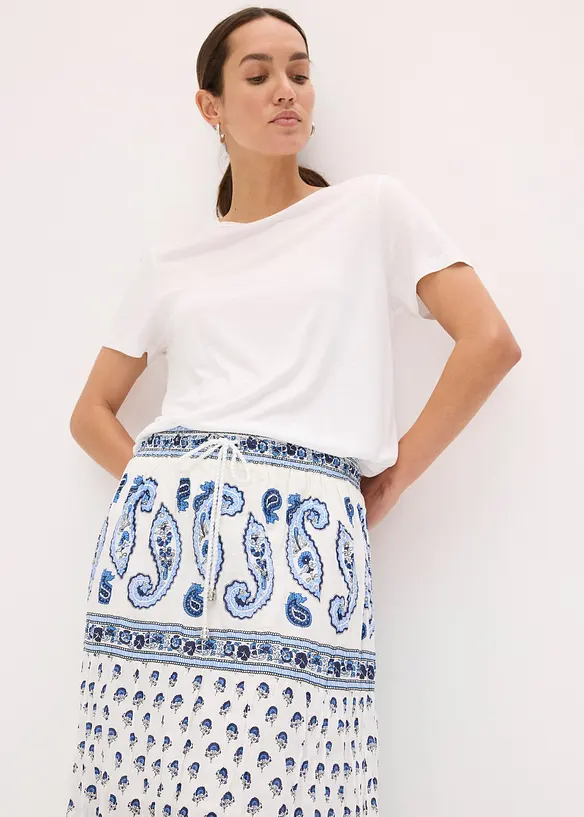 Gonna lunga in puro cotone, bonprix