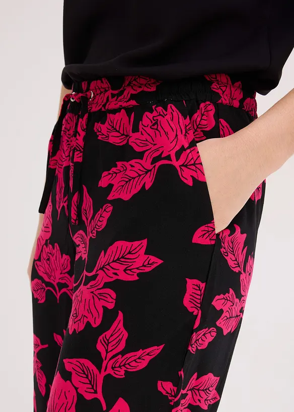 Pantaloni a palazzo in viscosa fluida, bonprix