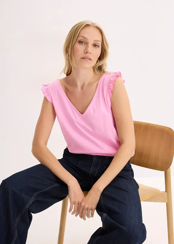 Top in puro cotone biologico, bonprix