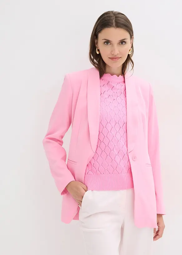Blazer con cintura da annodare, bonprix