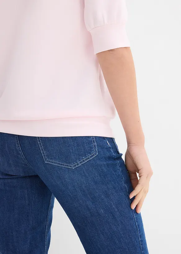 Felpa larga effetto neoprene, bonprix