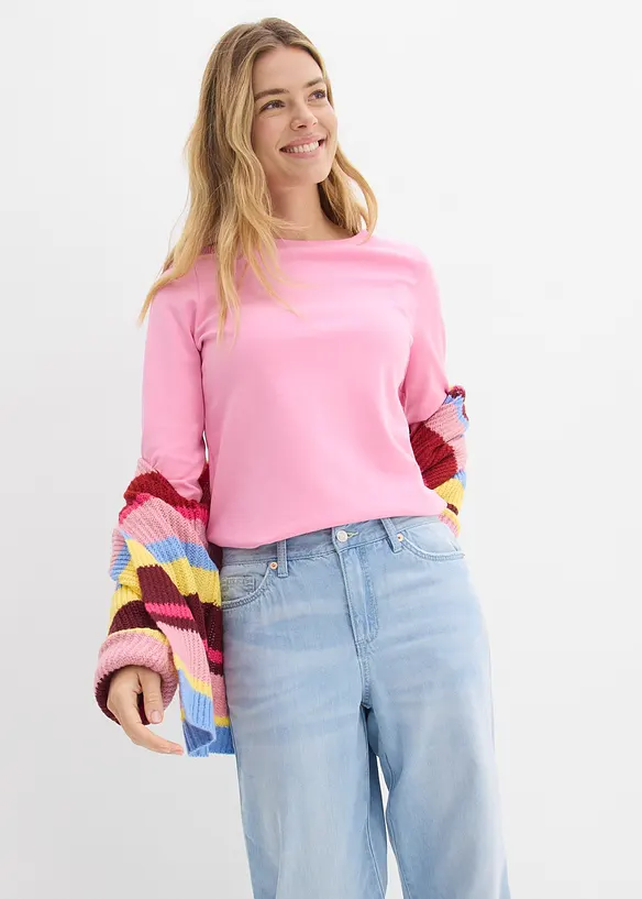 Maglia in puro cotone biologico pesante, bonprix