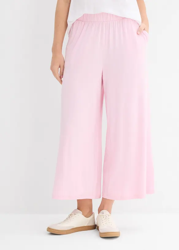 Pantaloni culotte in viscosa fluente, bonprix
