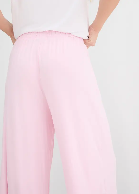Pantaloni culotte in viscosa fluente, bonprix