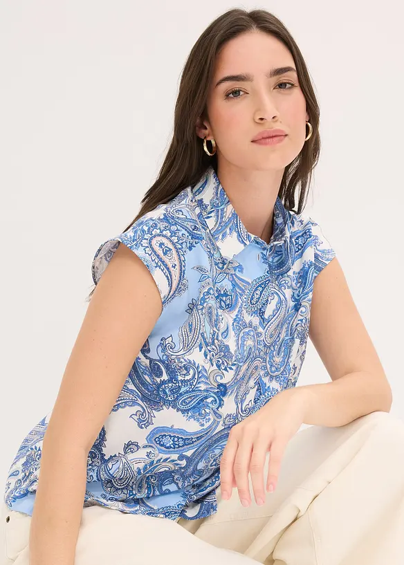 Camicetta fantasia in viscosa fluida, bonprix