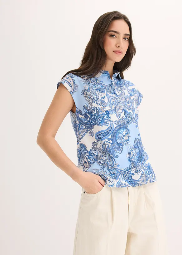 Camicetta fantasia in viscosa fluida, bonprix