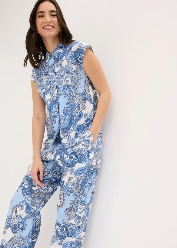 Pantaloni fantasia in viscosa fluida, bonprix