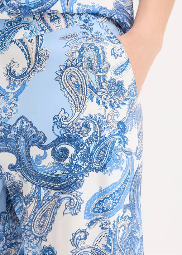 Pantaloni fantasia in viscosa fluida, bonprix