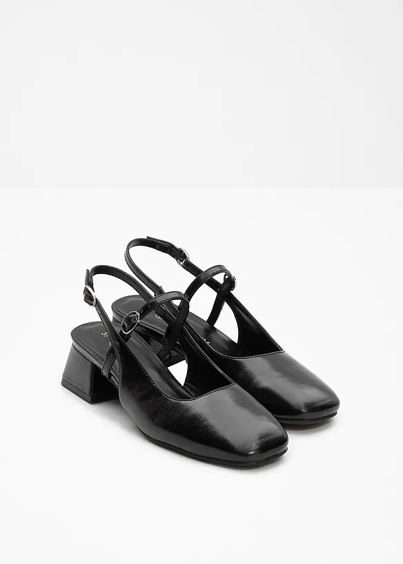D&eacute;collet&eacute; slingback con cinturini, bonprix
