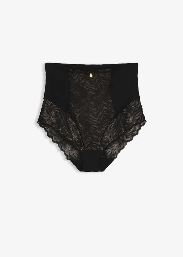 Culotte con pizzo ad effetto modellante medio, bonprix