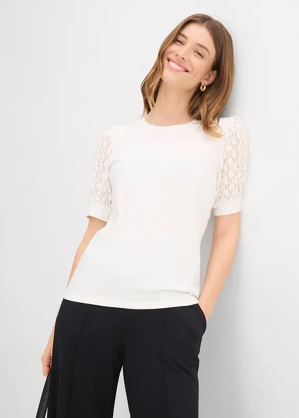 Maglia in misto cotone, bonprix
