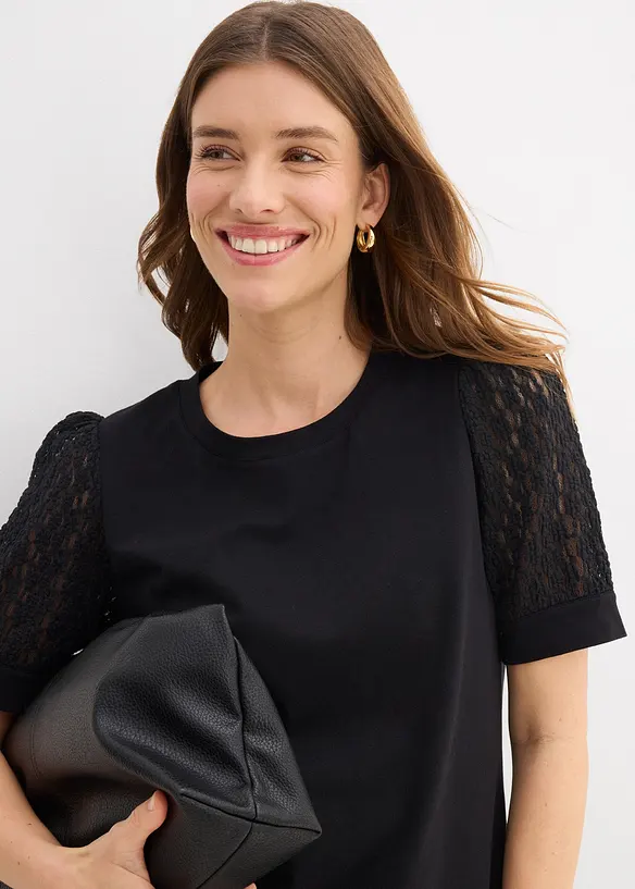 Maglia in misto cotone, bonprix