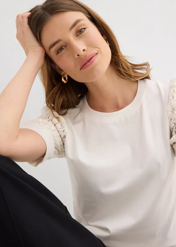 Maglia in misto cotone, bonprix