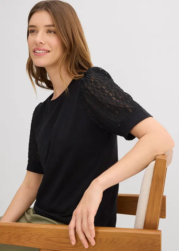 Maglia in misto cotone, bonprix