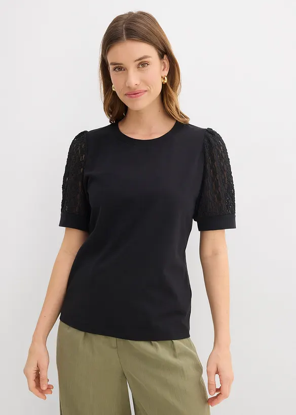 Maglia in misto cotone, bonprix
