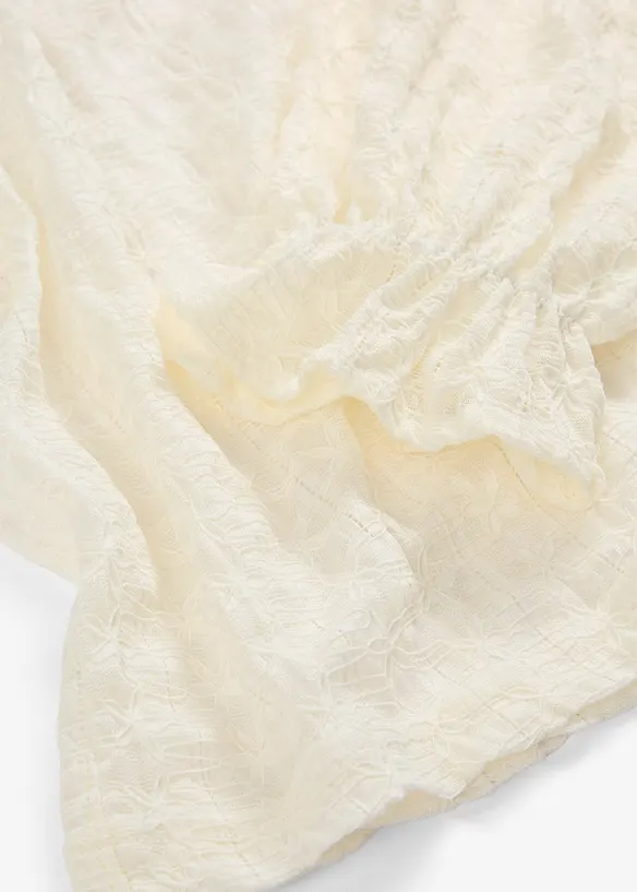 Maglia in pizzo con maniche a palloncino, bonprix