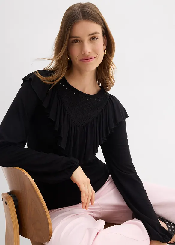 Maglia in misto viscosa, bonprix