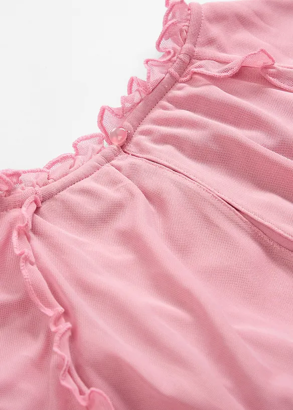 Abito in jersey e mesh fine, bonprix