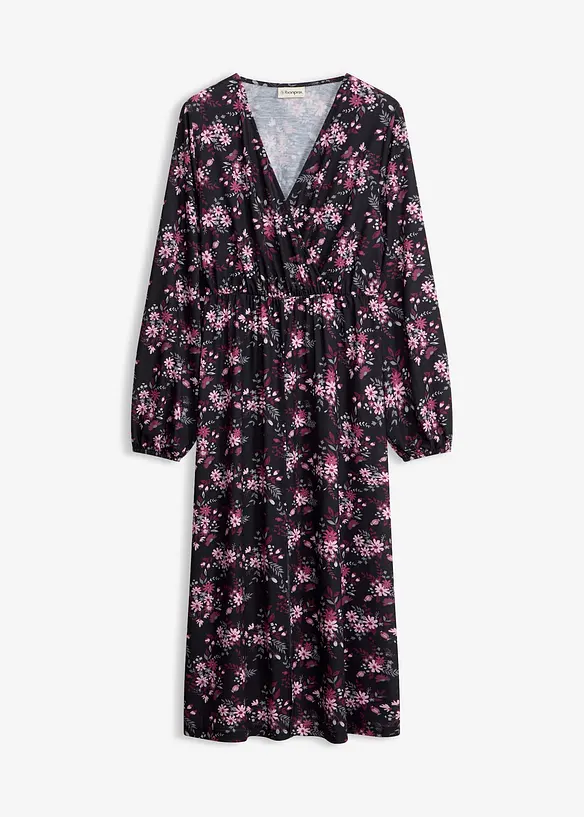 Abito in jersey con maniche a palloncino, bonprix