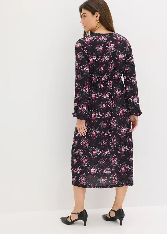 Abito in jersey con maniche a palloncino, bonprix