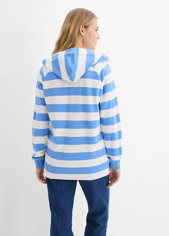 Maglia leggera con cappuccio in puro cotone, bonprix