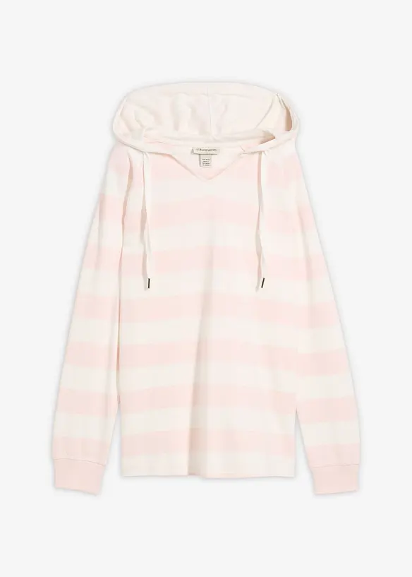 Maglia leggera con cappuccio in puro cotone, bonprix