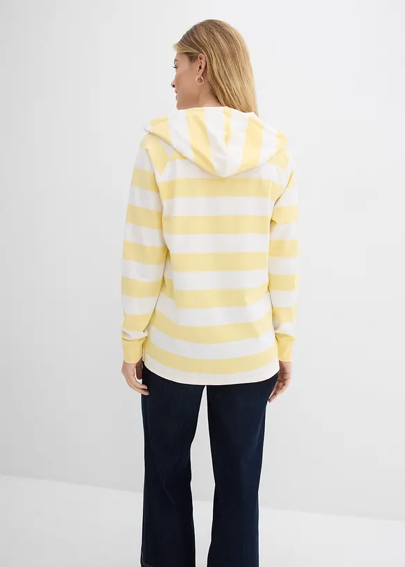 Maglia leggera con cappuccio in puro cotone, bonprix