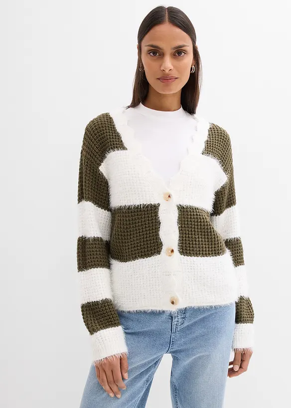 Cardigan ampio in filato grosso, bonprix