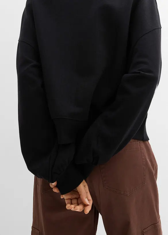 Felpa oversize in puro cotone biologico, bonprix