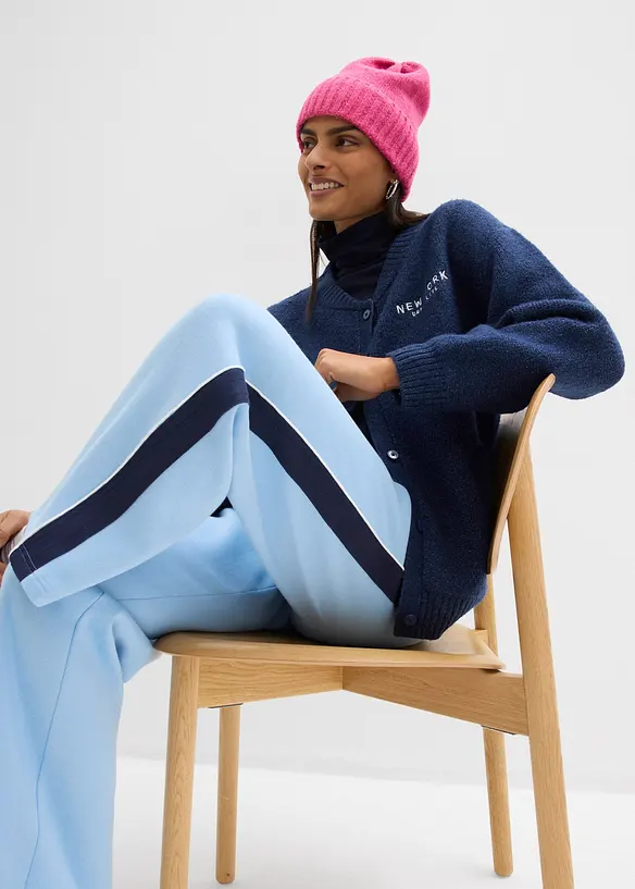 Pantaloni in felpa di misto cotone, bonprix