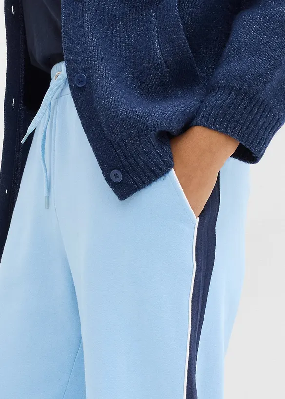 Pantaloni in felpa di misto cotone, bonprix