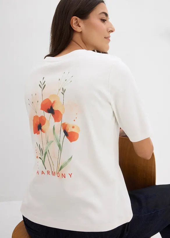 T-shirt in puro cotone biologico, bonprix