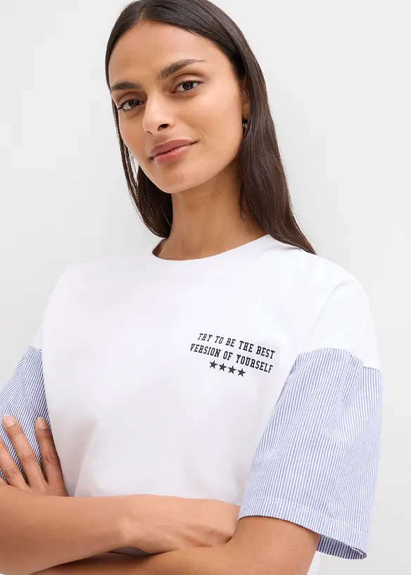 Maxi maglia in misto cotone, bonprix