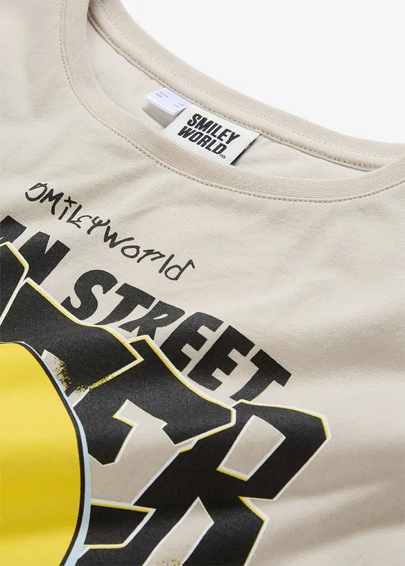 T-shirt in puro cotone con smiley, SmileyWorld