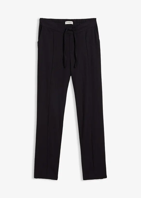 Pantaloni in misto viscosa e lino, bonprix