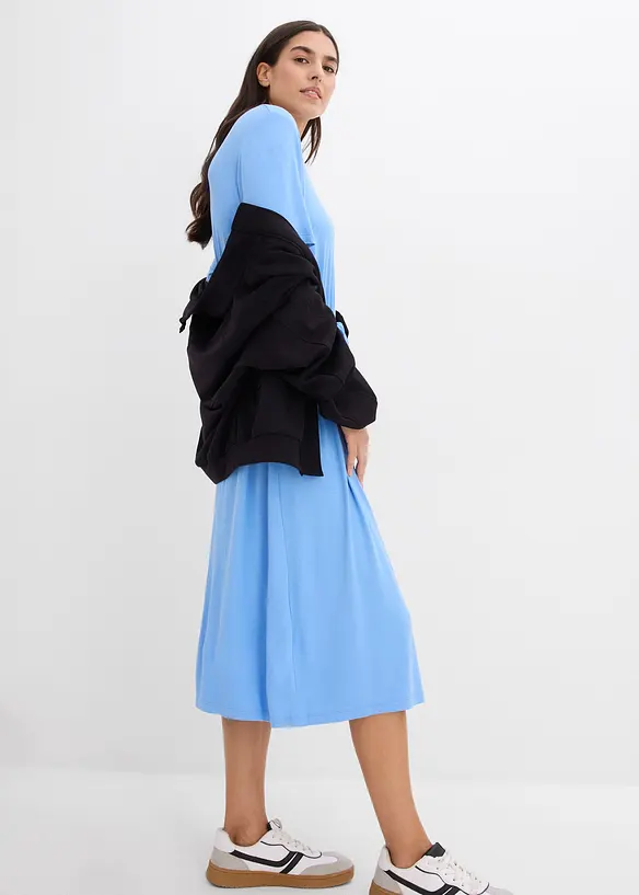 Abito in jersey di misto viscosa fluente, bonprix