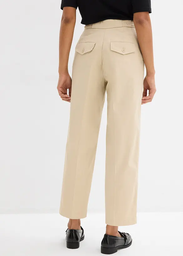 Pantaloni chino in twill di cotone, bonprix