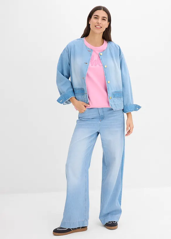 Felpa in misto cotone, bonprix