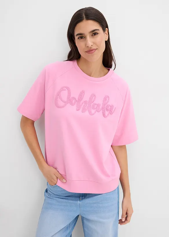 Felpa in misto cotone, bonprix