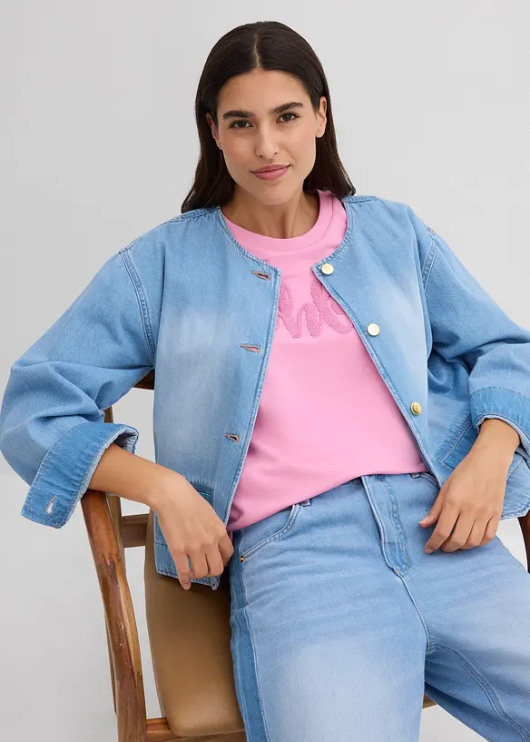 Felpa in misto cotone, bonprix