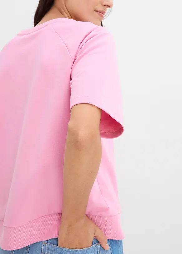 Felpa in misto cotone, bonprix